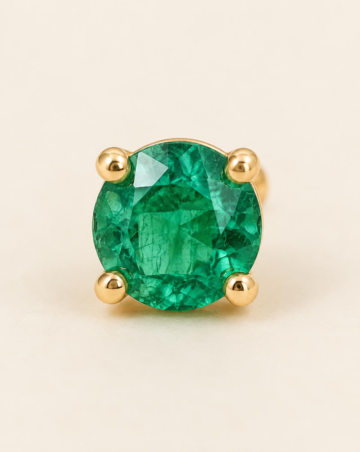 Colombian Emerald Studs